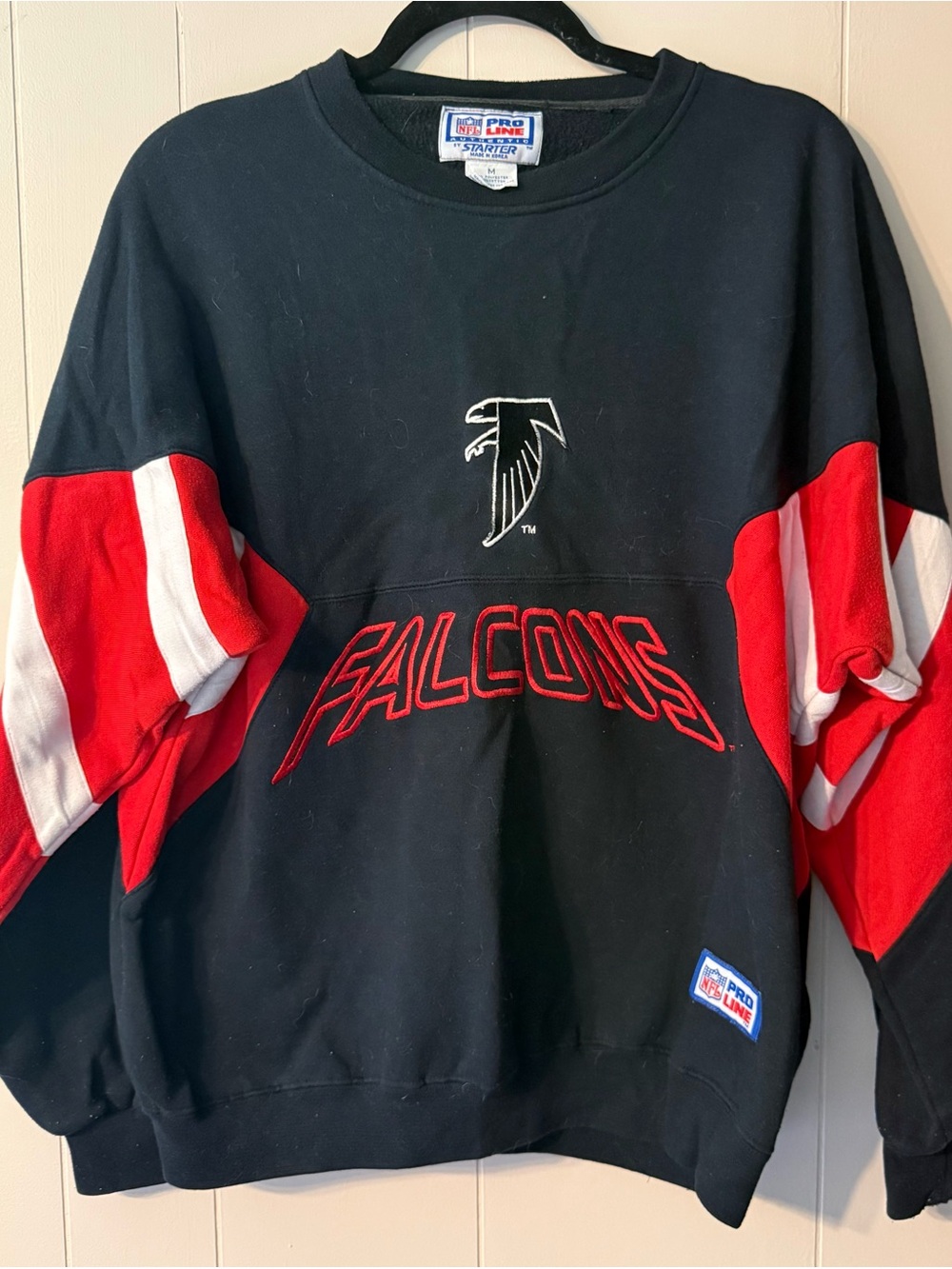Vintage 90s Atlanta Falcons Starter NFL Pro Line Crewneck Sweatshirt Mens M
